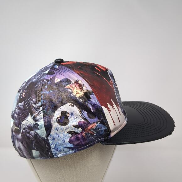 Batman Snapback 5 Panel Cap Multicolor One Size Adjustable Sublimated Art - Picture 5 of 9